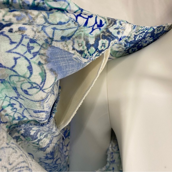 Bon Worth Floral Damask Open Front Lightweight Blazer - Picture 4 of 8